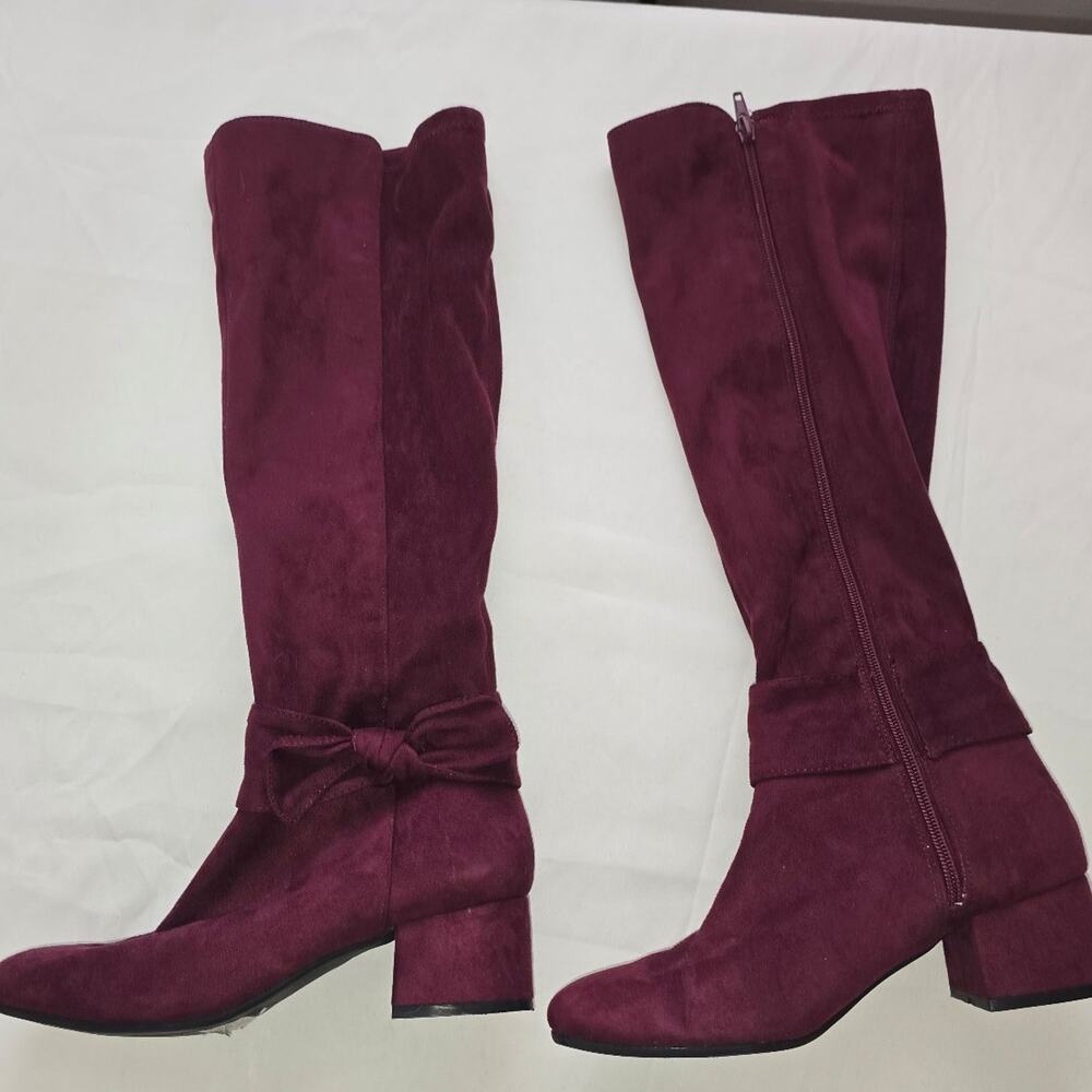 Kelly and Katie Tall Maroon Boots Size 6.5